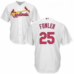 Youth Majestic St Louis Cardinals 25 Dexter Fowler Authentic White Home Cool Base MLB Jersey