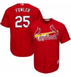 Youth Majestic St Louis Cardinals 25 Dexter Fowler Replica Red Alternate Cool Base MLB Jersey