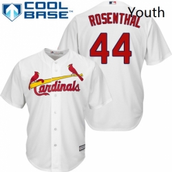 Youth Majestic St Louis Cardinals 44 Trevor Rosenthal Authentic White Home Cool Base MLB Jersey