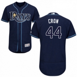 Mens Majestic Tampa Bay Rays 44 C J Cron Navy Blue Alternate Flex Base Authentic Collection MLB Jersey