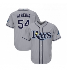 Youth Tampa Bay Rays 54 Guillermo Heredia Replica Grey Road Cool Base Baseball Jersey 