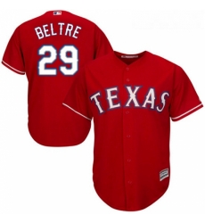 Youth Majestic Texas Rangers 29 Adrian Beltre Authentic Red Alternate Cool Base MLB Jersey