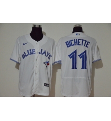 Blue Jays 11 Bo Bichette White 2020 Nike Cool Base Jersey