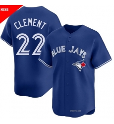 Men Toronto Blue Jays 22 Ernie Clement Royal Cool Base Stitched Baseball Jersey