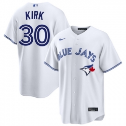Men Toronto Blue Jays Alejandro Kirk 30 White Home Limited Stitched Baseball Jersey