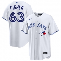 Men Toronto Blue Jays Braydon Fisher 63 White Home Limited Stitched Baseball Jersey