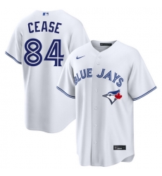 Men Toronto Blue Jays Dylan Cease 84 White Home Limited Stitched Baseball Jersey