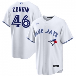 Men Toronto Blue Jays Patrick Corbin 46 White Home Limited Stitched Baseball Jersey