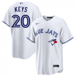 Men Toronto Blue Jays Sean Keys 20 White Home Limited Stitched Baseball Jersey