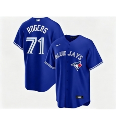 Men Toronto Blue Jays Tyler Rogers 71 Blue Away Flex Base Stitched Baseball Jersey Men Toronto Blue Jays Tyler Rogers 71 Blue Away Flex Base Stitched Baseball Jersey