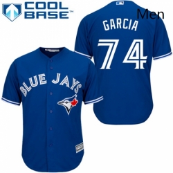 Mens Majestic Toronto Blue Jays 74 Jaime Garcia Replica Blue Alternate MLB Jersey 