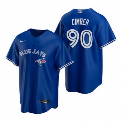 Mens Toronto Blue Jays #90 Adam Cimber Nike Royal Alternate Cool Base Jersey