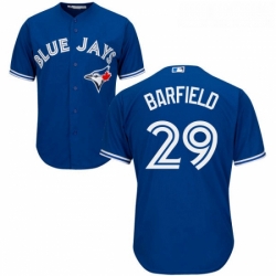 Youth Majestic Toronto Blue Jays 29 Jesse Barfield Authentic Blue Alternate MLB Jersey 