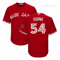 Youth Majestic Toronto Blue Jays 54 Roberto Osuna Authentic Scarlet Alternate MLB Jersey