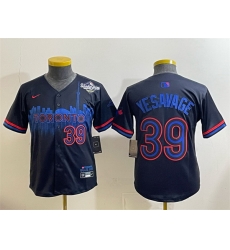 Youth Toronto Blue Jays 39 Trey Yesavage Navy 2025 World Series City Connect Limited Stitched Baseball Jersey Youth Toronto Blue Jays 39 Trey Yesavage Navy 2025 World Series City Connect Limited Stitched Baseball Jersey