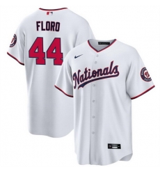 Men Washington Nationals 44 Dylan Floro White Cool Base Stitched Baseball Jersey