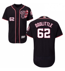 Mens Majestic Washington Nationals 62 Sean Doolittle Navy Blue Flexbase Authentic Collection MLB Jersey