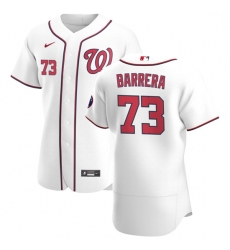 Washington Nationals 73 Tres Barrera Men Nike White Home 2020 Authentic Player MLB Jersey