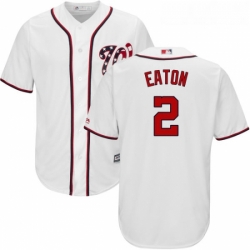 Youth Majestic Washington Nationals 2 Adam Eaton Authentic White Home Cool Base MLB Jersey