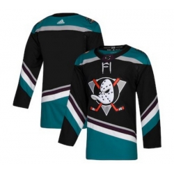 Men Anaheim Ducks Blank Black Teal Stitched Jersey