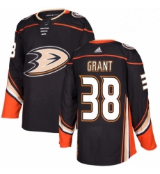 Mens Adidas Anaheim Ducks 38 Derek Grant Premier Black Home NHL Jersey 