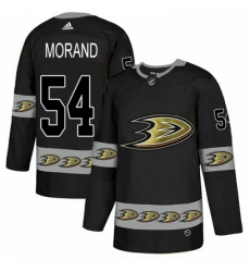 Mens Adidas Anaheim Ducks 54 Antoine Morand Premier Black Team Logo Fashion NHL Jersey 