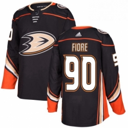 Mens Adidas Anaheim Ducks 90 Giovanni Fiore Authentic Black Home NHL Jersey 