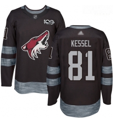 Coyotes #81 Phil Kessel Black 1917 2017 100th Anniversary Stitched Hockey Jersey