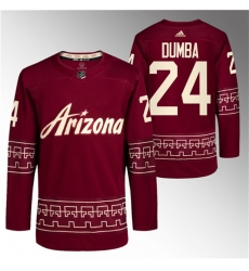 Men Arizona Coyotes 24 Matt Dumba Garnet Alternate Pro Jersey