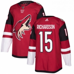 Youth Adidas Arizona Coyotes 15 Brad Richardson Authentic Burgundy Red Home NHL Jersey 