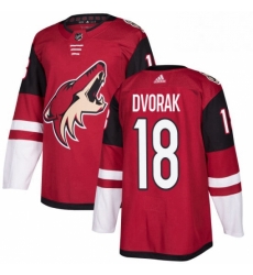 Youth Adidas Arizona Coyotes 18 Christian Dvorak Premier Burgundy Red Home NHL Jersey 