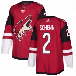 Youth Adidas Arizona Coyotes 2 Luke Schenn Premier Burgundy Red Home NHL Jersey 