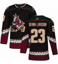 Youth Adidas Arizona Coyotes 23 Oliver Ekman Larsson Premier Black Alternate NHL Jersey 