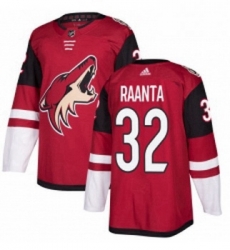 Youth Adidas Arizona Coyotes 32 Antti Raanta Premier Burgundy Red Home NHL Jersey 