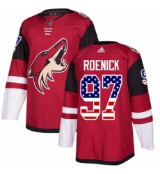 Youth Adidas Arizona Coyotes 97 Jeremy Roenick Authentic Red USA Flag Fashion NHL Jersey 