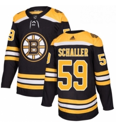 Mens Adidas Boston Bruins 59 Tim Schaller Premier Black Home NHL Jersey 