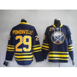 Buffalo Sabres #29 Jason Pominville Dark BLUE