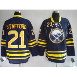 Buffalo Sabres Drew Stafford #21 dark BLUE