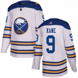 Mens Adidas Buffalo Sabres 9 Evander Kane Authentic White 2018 Winter Classic NHL Jersey 