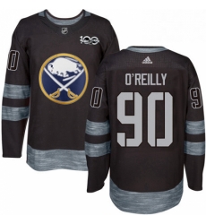 Mens Adidas Buffalo Sabres 90 Ryan OReilly Premier Black 1917 2017 100th Anniversary NHL Jersey 