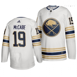 Sabres 19 Jake McCabe White 50th Anniversary Adidas Jersey