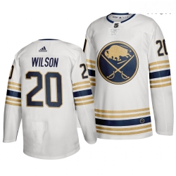 Sabres 20 Scott Wilson White 50th Anniversary Adidas Jersey