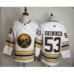 Sabres 53 Jeff Skinner White 50th Anniversary Adidas Jersey