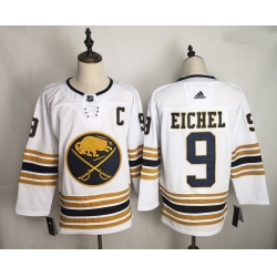 Sabres 9 Jack Eichel White 50th Anniversary Adidas Jersey