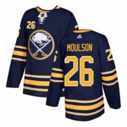 Youth Adidas Buffalo Sabres 26 Matt Moulson Premier Navy Blue Home NHL Jersey 