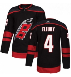 Mens Adidas Carolina Hurricanes 4 Haydn Fleury Authentic Black Alternate NHL Jersey 