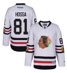 Blackhawks #81 Marian Hossa White 2017 Winter Classic Stitched NHL Jersey