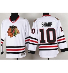 Chicago Blackhawks 10 Patrick Sharp White NHL Hockey Jersey