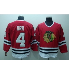 Chicago Blackhawks 4 Bobby Orr Red Jerseys