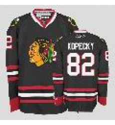 Chicago Blackhawks #82 Tomas Kopecky Black